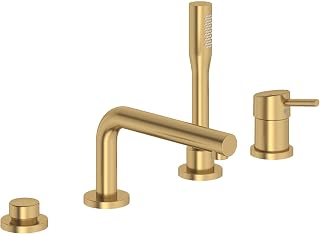 GROHE 19576GN2 Concetto Bathtub Faucet with 1.75 GPM Hand Shower, Brushed Gold