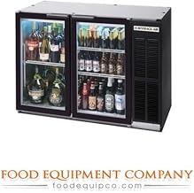 Beverage-Air BB48GYF-1-B-PT 48" Black Food-Rated Pass-Through Undercounter Back