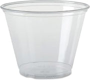 Solo TP9R Ultra Clear Cups, Squat, 9 oz, PET, 50/Bag, 1000/Carton