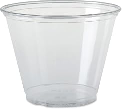 Solo TP9R Ultra Clear Cups, Squat, 9 oz, PET, 50/Bag, 1000/Carton