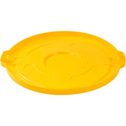 Global Industrial Yellow / 27-1/2" Diameter x 2-1/2"H / Industrial Kitchen Trash Cans