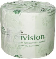 7 X Georgia-Pacific Envision 19880/01 White 2-Ply Embossed Bathroom Tissue, 4.05" Length x 4" Width (Case of 80 Rolls)