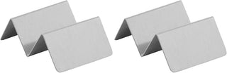 American Metalcraft MTSH1 Mini Taco Holders, 2" Length x 2.85" Width, Silver (Pack of 2)