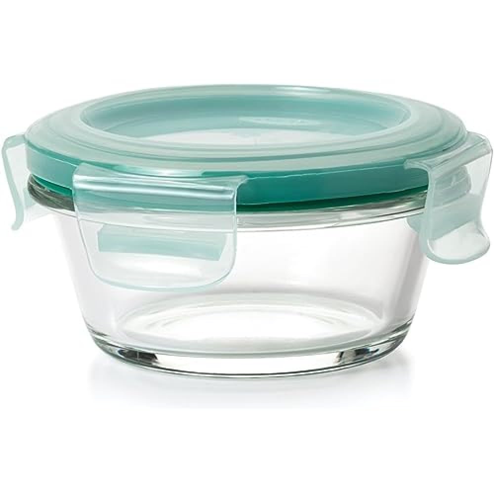 Good Grips 1 Cup Smart Seal Airtight Glass Round Food Storage Container by OXO – 1 Cup, 1.0 cups, te Glass, Clear, Model 11174700