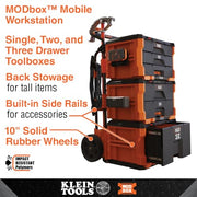 KLEIN TOOLS Single Drawer / Orange / 50.0 pounds Tool Boxes