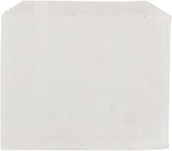 Packaging Dynamics 450009 5-1/2" Length x 4-1/2" Width, PB9 White Grease Resistant French Fry Bag (Case of 2,000)