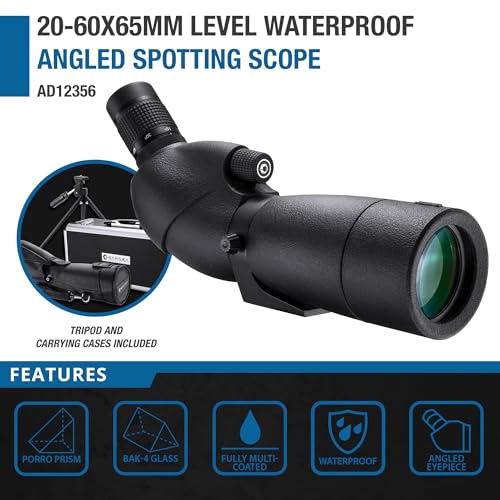 Barska 20-60x65mm / 20-60x65 / Black Spotting Scopes