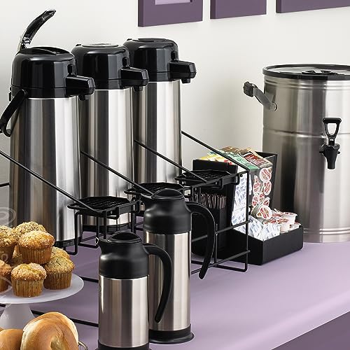 Service Ideas 64.2 Ounces / PUMP LID / Brushed Thermal Carafes