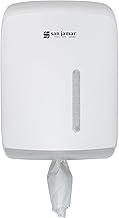 Timeless Centerpull Roll Towel Dispenser by San Jamar – Plastic, White, Model T600WH