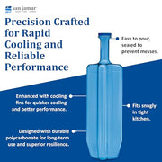 San Jamar 2 / 128 Ounces / Blue Container Sets