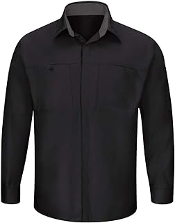 Red Kap Men's Long Sleeve Performance Plus Shop Shirt with Oilblok Technology