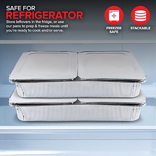 Stock Your Home Pans + Lids / Silver / 1 Chafing Dishes