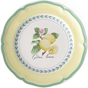 Villeroy & Boch French Garden Valance Lemon Salad Plate Premium Vitrified Porcelain - Made in Germany - Dishwasher and Microwave Safe - 8.25 inches - Sold Individually | Multicolor premium porcelain plate with a lemon motif, made in Germany, dishwasher and microwave safe, suited to breakfast