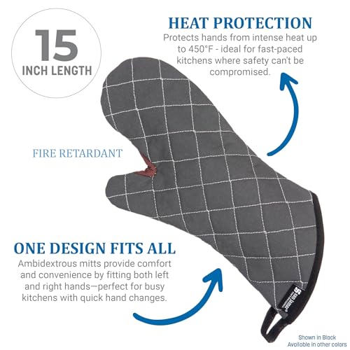 Carlisle FoodService Products Tan / 15" (Pack of 1) / 1 Oven Mitts