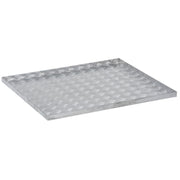 Steam Table Well Cover Double-Well Stainless Steel - 27 1/2" L x 23 3/4" W x 3 1/2" H by HUBERT – Aluminum, Silver, Model TR12901ALU