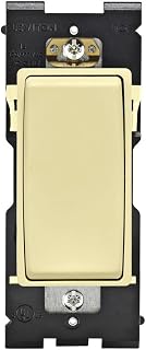 Leviton Renu Switch for Single Pole Applications, 15A-120/277VAC, RE151-CS, Corn Silk