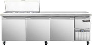 CRA93-18M Mighty Top Refrigerated Base Sandwich Unit, 93" W, With 18 Pan Openings