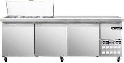 CRA93-18M Mighty Top Refrigerated Base Sandwich Unit, 93" W, With 18 Pan Openings