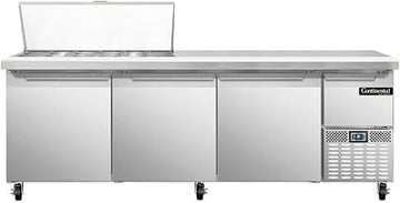 CRA93-18M Mighty Top Refrigerated Base Sandwich Unit, 93" W, With 18 Pan Openings