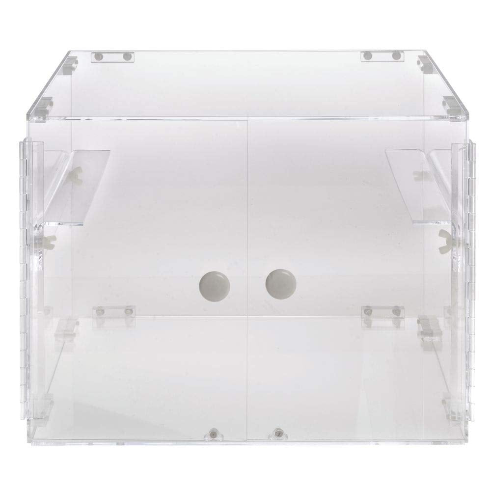 Stackable Countertop Display Case 2-Tier Rectangular Clear Acrylic - 19" L x 15 1/4 W x 14 1/2 H by HUBERT – Plastic, Clear, Model 191538024894