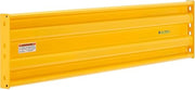 Global Industrial Steel Guard Rail, 3-Rib, 6'L, Yellow