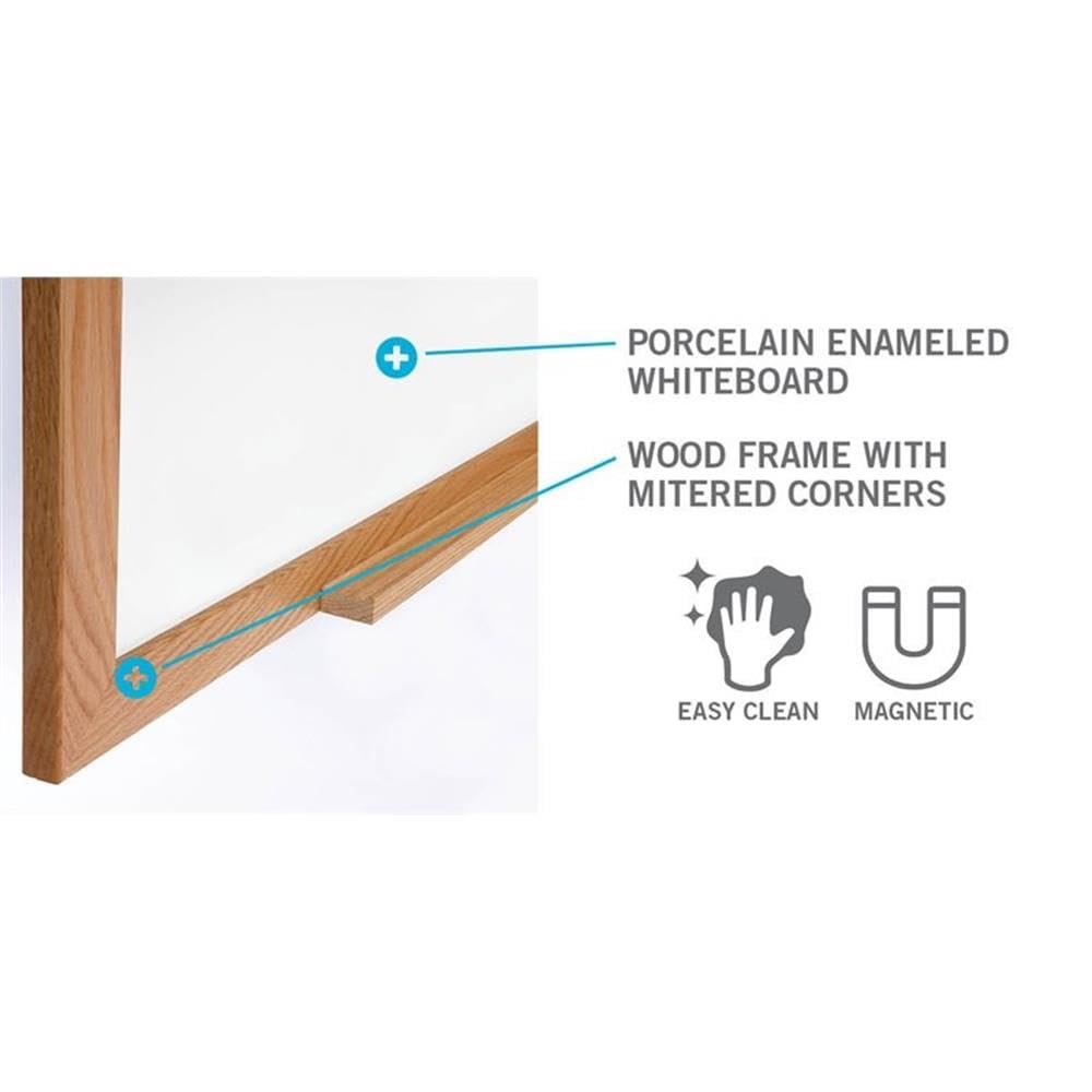 Ghent Wood Frame / 49"W x 36.6"H / 1 Dry Erase Boards