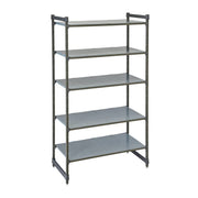 C580 Camshelving Basics Starter Unit 4V 24X60X64 Brushed Graphite 1 Each by Cambro – Brushed Graphite, Model FW640