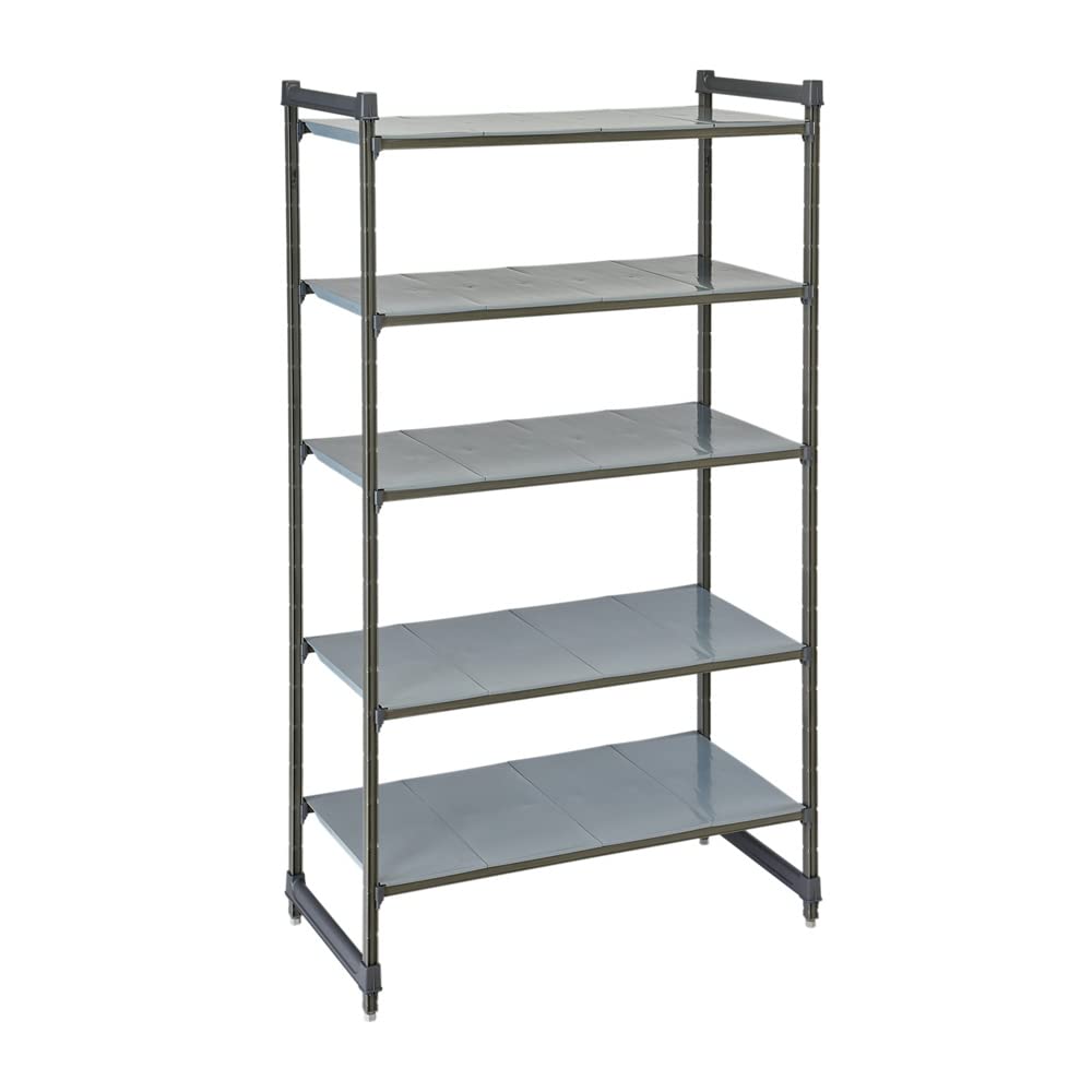 C580 Camshelving Basics Starter Unit 4V 24X60X64 Brushed Graphite 1 Each by Cambro – Brushed Graphite, Model FW640