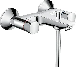 hansgrohe Zweigriff Wannenarmatur Aufputz Logis DN15 Chrom, 71243000