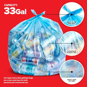 Stock Your Home 60 / 1 Count (Pack of 60) / Blue Trash Bags