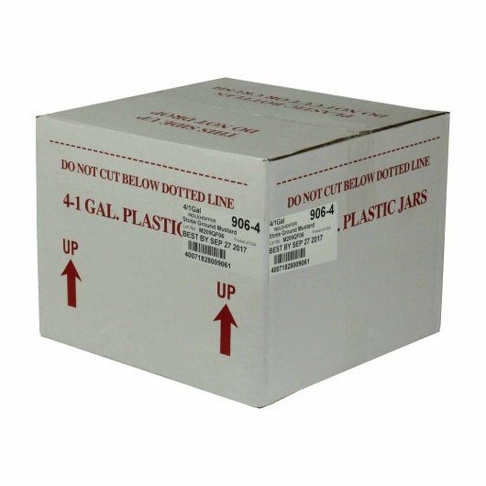 Stone Ground Mustard by INGLEHOFFER – Large, Pack of 4
