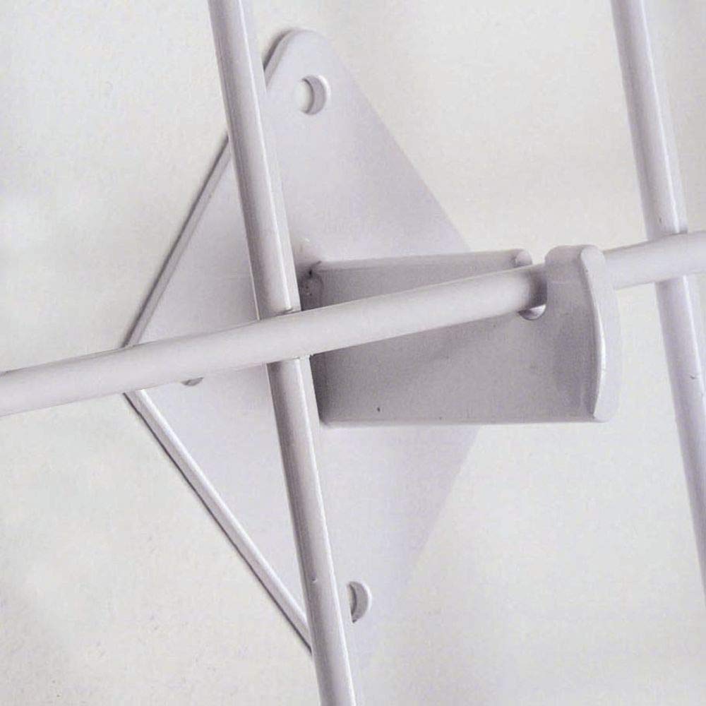White Grid Brackets by HUBERT – White, Model GWBW