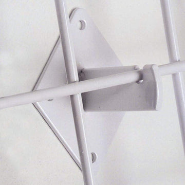 White Grid Brackets by HUBERT – White, Model GWBW