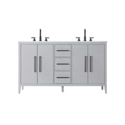 Grey Millie Bathroom Vanity by by Elegant Lighting – Solid wood and MDF, Gray, Model VF29360DGR