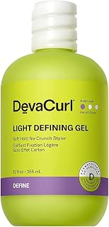 DevaCurl Light Defining Gel Soft Hold Non-Crunch Styler | Non-Flaking Formula | Brings Natural Texture | All Curl Types