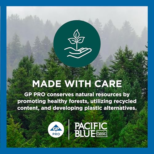 Georgia-Pacific 1000 Feet (Pack of 8) / Pacific Blue Basic / White Paper & Plastic