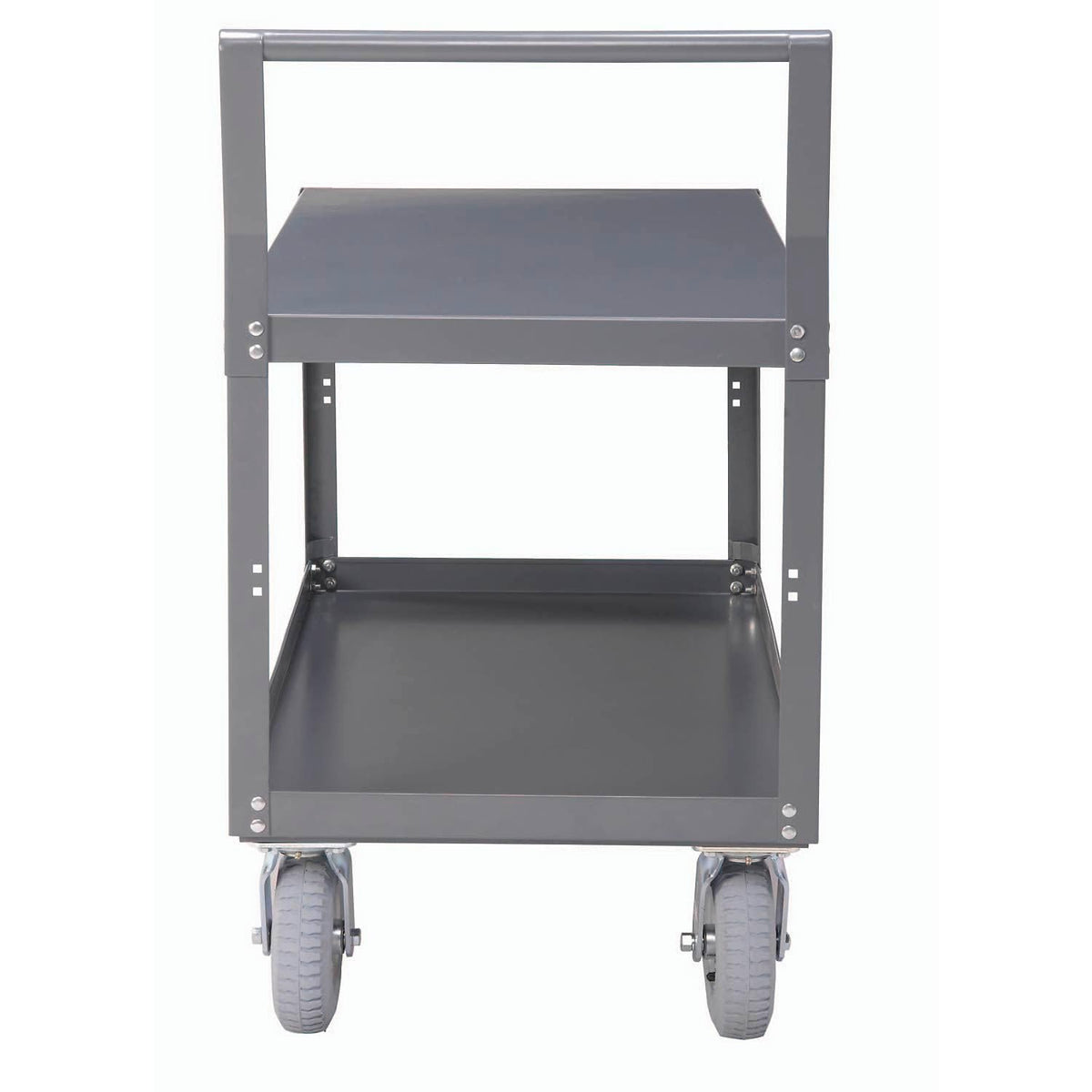 Two Shelf Unassembled Heavy Duty Service Cart by Global Industrial – Steel, Gray, Model 752258