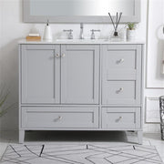 Elegant Decor 42" - Single / Grey / Traditional Bathroom Vanities