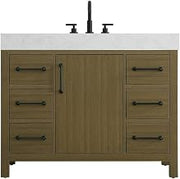 Elegant Kitchen and Bath 42" Single Bathroom Vanity in Chestnut Brown