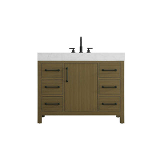 Elegant Kitchen and Bath 42" Single Bathroom Vanity in Chestnut Brown by Elegant Lighting – unspecified, Wood, Chestnut Brown, Model VF60642MCB