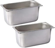 Winco 1/3 Size Pan 6" (NSF) (Set of 2)