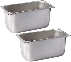 Winco 1/3 Size Pan 6" (NSF) (Set of 2)
