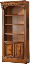 Starlight Canyon Home Antique Vintage Pecan 32-Inch Open Top Bookcase with Traditional English Library Style, Assembly Required, Durable Construction
