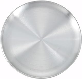 Winco 10" Coupe Style Aluminum Pizza Pan | Coupe edge, Wide rim, Even heating, Great for Pizza Baking, Crisp Crusts, Pizzerias and Foodservice