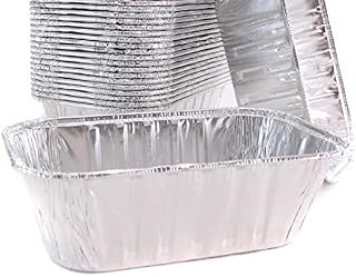 Handi-Foil KitchenDance Disposable Aluminum Loaf Pan - 15 Ounces Aluminum Foil Pan for Bread, Fruit Cakes - Baking Pans for Baking, Cooking, 5000, 25