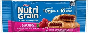 Nutrigrain Raspberry Bars 3 Case 16 Count