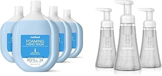 Method Foaming Hand Soap Refill, Sea Minerals, Recyclable Bottle, Biodegradable Formula, 28 fl oz & Foaming Hand Soap, Sweet Water, Biodegradable Formula, 10 fl oz