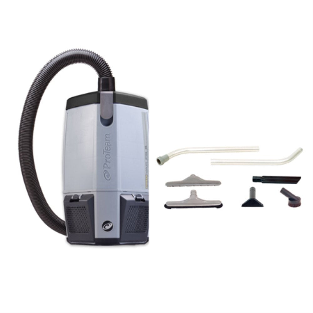 ProVac Backpack Vacuum Cleaner by ProTeam – 6.0 quarts, Copper, Silver, Model 107363
