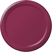 Creative Converting Touch of Color 24 Count Paper Banquet Plates, Burgundy
