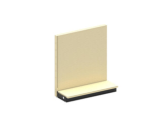 Single Sided Gondola Shelving Add-On Kit 48x54x19 PLT Platinum by Lozier – 54" H, Alloy Steel, Platinum, Model KP1031.39W